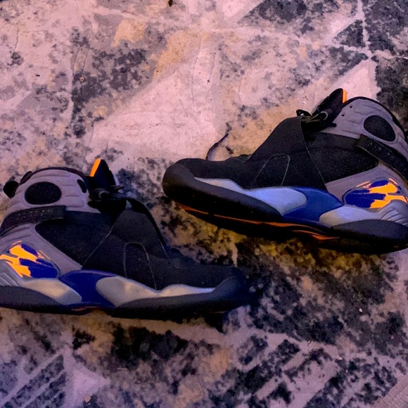 Nike Mens Air Jordan 8 Retro Playoff Leather Basketball Shoes - Picture 3 of 4
